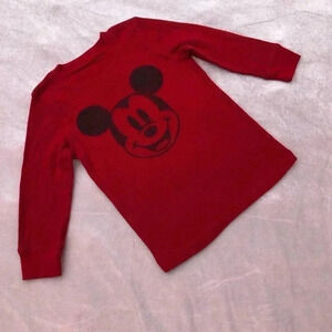 Disney Mickey Mouse Red Long Sleeve Shirt 24mos